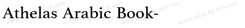 Athelas Arabic Book字体转换